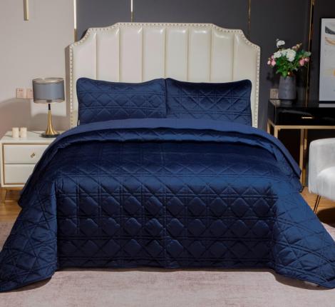 Покрывало велюровое "Kazanov.A." Dori (индиго), 240х260