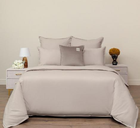 Постельное белье "Sofi de Marko" Саммер (светло-серый) Варёный хлопок, Евро