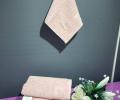 Комплект махровых полотенец 30x50-50x100-70x140 Maison D'or &quot;GARDEN&quot;, пыльная роза