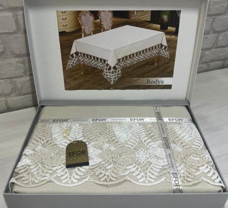 Скатерть EFOR "RODYA GARDENYA" 160х300, капучино
