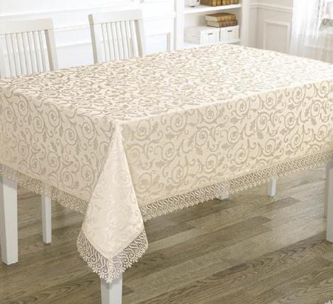 Скатерть EFOR KDK 160x220, капучино