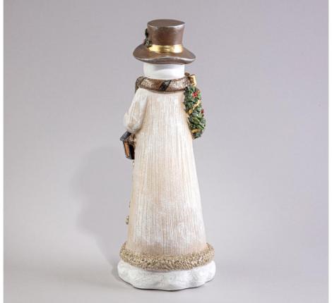 Статуэтка с LED-подсветкой "СНЕГОВИК", 12,5*12*33,7 см