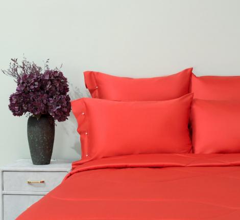 Наволочка "Sofi de Marko" Premium Mako (коралловый красный), 50х70