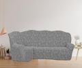 Чехол на 3-х местный угловой диван Karteks "Классика" KAR 014-04, серый