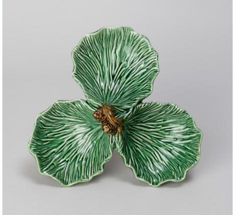 Менажница 3-х секционная "GREEN PINE", 22,8*23*8,5 см