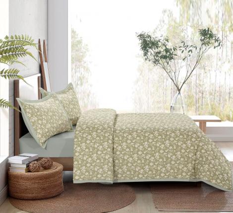 Постельное бельё с одеялом "Asabella" 2401-OMP Twill, Евро