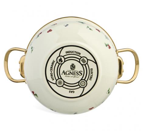 Кастрюля эмалированная со стеклянной крышкой "CELEBRATION", 2.8 л