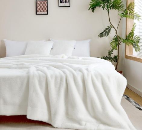 Плед "Sofi de Marko" Филиция (кремовый) Искусственный мех, 160х220