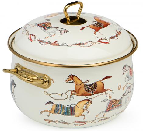 Кастрюля эмалированная с крышкой "PASSAGE", 4,8 л