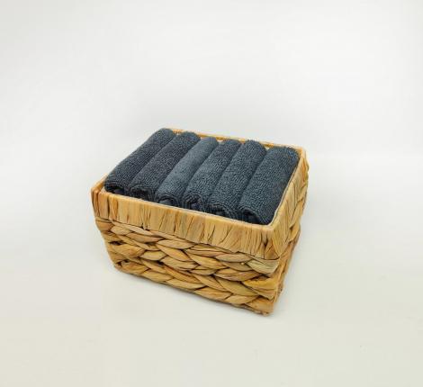 Набор махровых салфеток "Sofi de Marko" Бруна 30х30(6шт), темно-серый