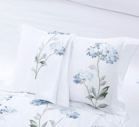 Постельное белье с вышивкой "Asabella" 2258-6 Мако-Сатин, Евро