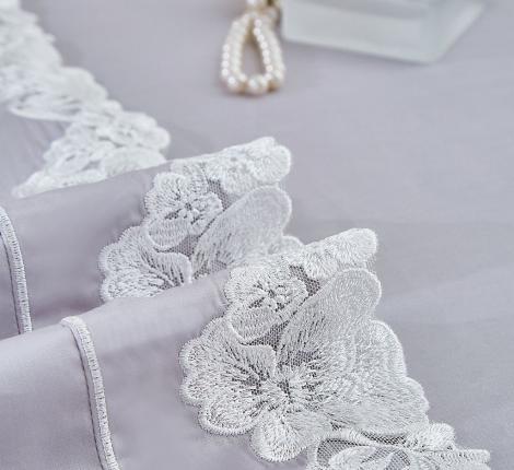 Постельное белье "Asabella" 2331-6 Сатин ДеЛюкс, Евро