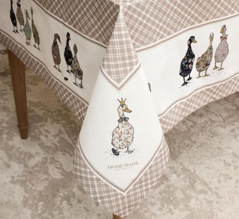 Скатерть с пропиткой "FAMILY FARM" клетка, 160х220 см