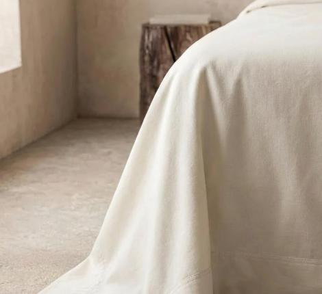 Постельное бельё "MAJOLİ" Stonewashed NATURA Варёный хлопок, 1,5 спальный
