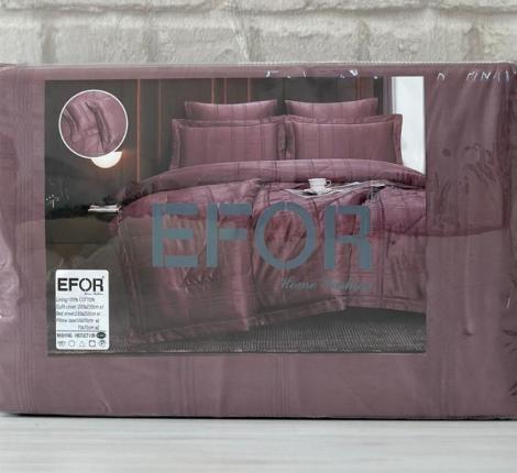 Постельное белье EFOR Saten Jakarli MURDUM", Евро