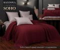 Постельное бельё с покрывалом "Kazanov.A." Soho (гранат крем) Сатин, Евро