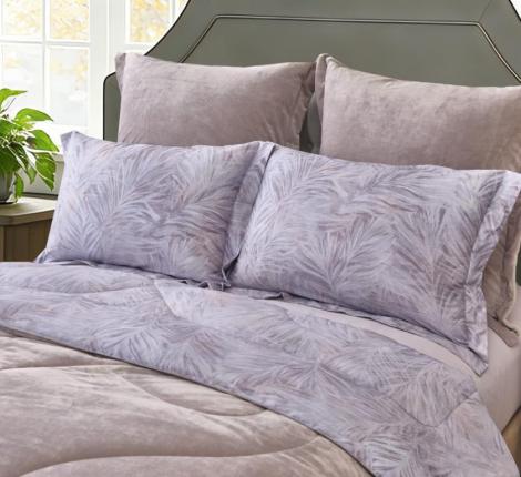 Постельное белье с одеялом "Sofi de Marko" Ренато №35 Велюр/Сатин, Евро