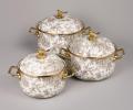 Набор эмалированных кастрюль с крышкой "ROYAL GARDEN" 950-605, 2,1/2,8/3,8 л