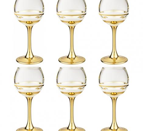 Набор рюмок 6 штук "LINE GOLD", 65 мл