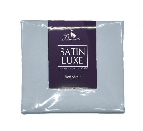 Простыня "Primavelle" Сатин ДеЛюкс 150х215, Дымчато-синий