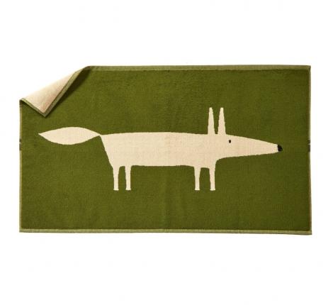 Полотенце "Blanc des Vosges" MR FOX MOUSSE велюр/жаккард, 50х90 (зелёный)