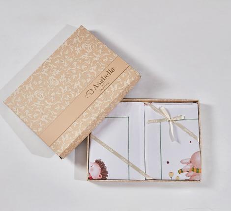 Постельное белье "Asabella" 2313-4XS Мако-Сатин, 1,5 спальный