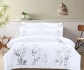 Постельное белье с вышивкой "Asabella" 2259-6 Мако-Сатин, Евро