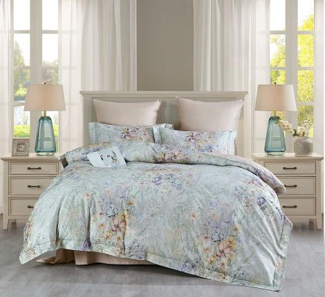 Постельное белье "Asabella" 2319-4S Мако-Сатин, 1,5 спальный