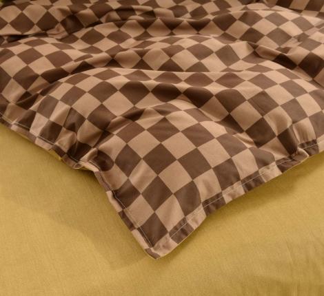 Постельное белье "Sofi de Marko" Кимберли (кофе) Сатин, Евро