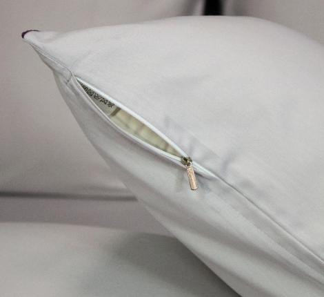 Постельное белье с одеялом "Kazanov.A." Muslin&Satin Solid color (графит сапфир), Евро