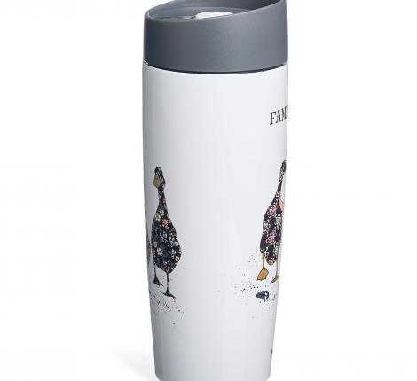 Термокружка с кнопкой-стоппером "FAMILY FARM", 360 мл