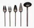 Набор столовых приборов для сервировки "STICK SERVING SET" MAT BLACK, 5 предметов