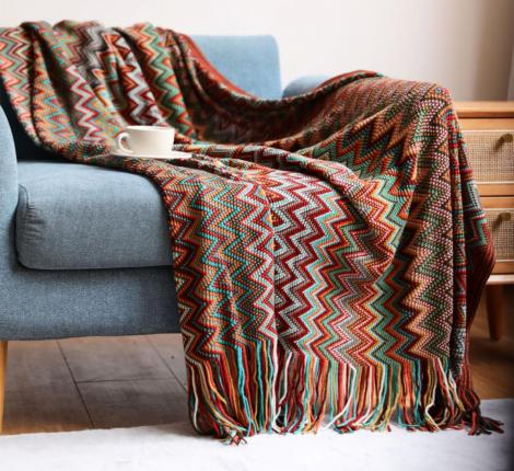 Плед вязаный PA-5, 130х220