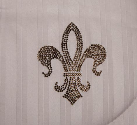 Постельное белье "Kazanov.A." Stripe Royal (бежевый крем) Страйп Сатин, Евро