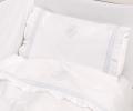 Постельное бельё детское BOVI "ВЕНЗЕЛЬ NEW" Перкаль, белый/голубой