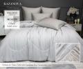 Постельное белье с одеялом "Kazanov.A." Muslin&Satin Solid color (серебрети бежевый), Евро