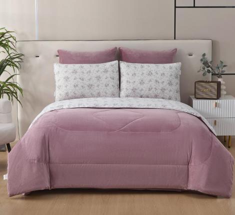 Постельное белье с одеялом "Sofi de Marko" Роберто №34 Велюр/Сатин, Евро