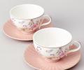 Чайный набор "ВРЕМЕНА ГОДА" на 2 персоны, 4 предметов (250 мл), розовый