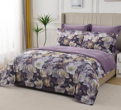 Постельное белье с одеялом "Sofi de Marko" Ренато №7 Велюр/Сатин, Евро