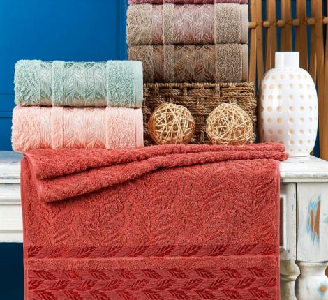 Набор махровых полотенец "PHILIPPUS" 50*90 (1/6 ) SUPER COTTON (A411) BERKA