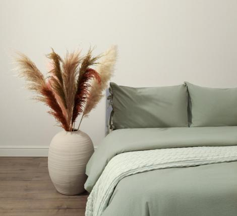 Постельное белье "Sofi de Marko" Аредель (олива) Лён, 1,5 спальный