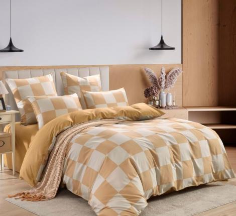 Постельное белье "Sofi de Marko" Джерри (бежевый) Сатин, Евро