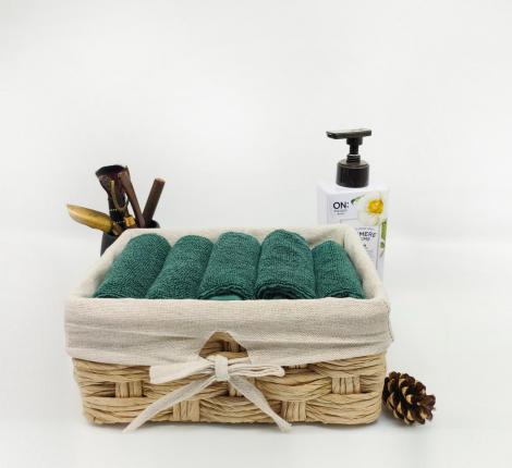 Набор махровых салфеток "Sofi de Marko" Дэйзи 30х50-5шт., зеленый