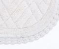 Набор махровых ковриков с кружевом &quot;Sofi de Marko&quot; RACHEL (кремовый), 60х100+50х70