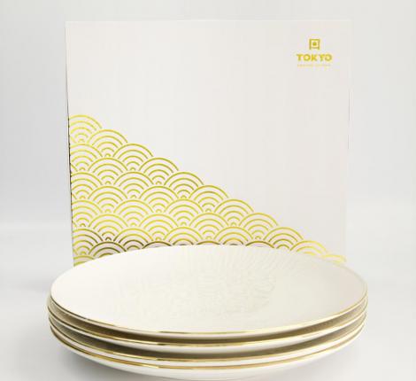 Набор тарелок 4 шт. "Nippon White Gold", диаметр 30,5 см