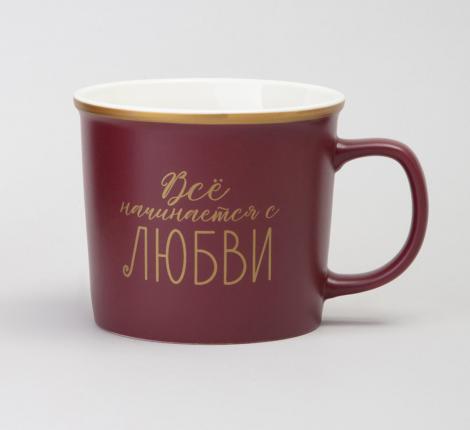 Набор кружек 4 штуки "POSITIVE", 370 МЛ