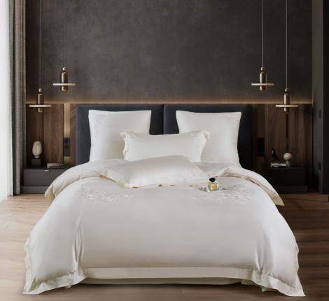 Постельное белье "Asabella" 2236-6 Сатин ДеЛюкс, Евро