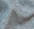 Плед шерстяной "CLASSIC" FISHBONE Light blue-white, 150x200