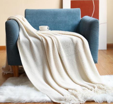 Плед вязаный PA-12, 130х200