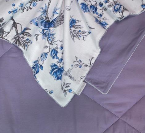 Постельное белье с одеялом "Kazanov.A." Ибис (кобальт жемчуг) Сатин, Евро